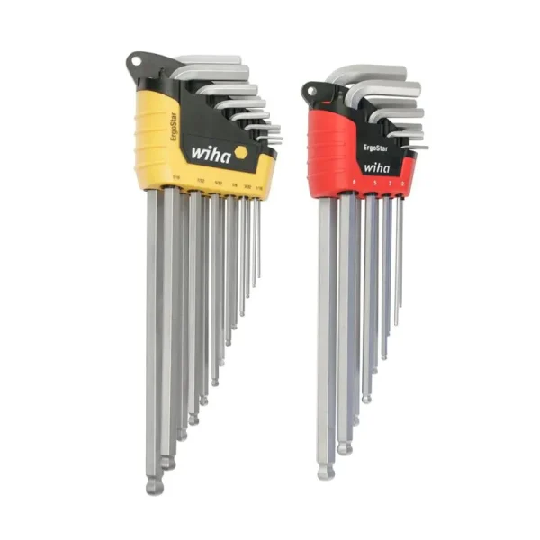 Wiha 22 Piece ErgoStar Ball End Hex L-Key Set – Inch/Metric 66982