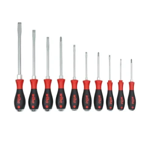 Wiha 10 Piece SoftFinish X Heavy Duty Cushion Grip Screwdriver Tray Set 53180