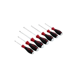 Wiha 7 Piece SoftFinish X Heavy Duty Slotted and Phillips Screwdriver Set 53097