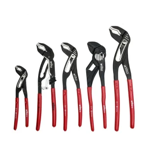 Wiha 5 Piece Classic Grip V-Jaw Tongue and Groove Pliers Tray Set 34691