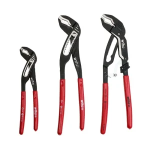 Wiha 3 Piece Classic Grip V-Jaw Tongue and Groove Pliers Tray Set 34690