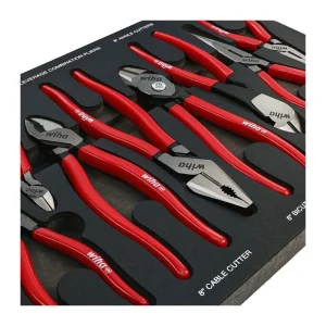 Wiha 8 Piece Classic Grip Pliers and Cutters Tray Set 34682