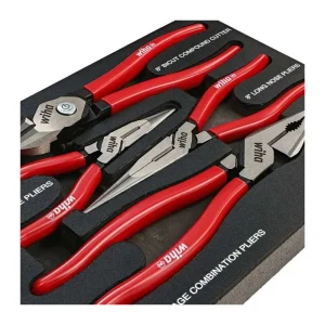 Wiha 4 Piece Classic Grip Pliers and Cutters Tray Set 34681