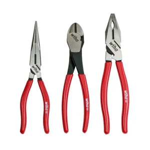 Wiha 3 Piece Classic Grip Pliers and Cutters Tray Set 34680