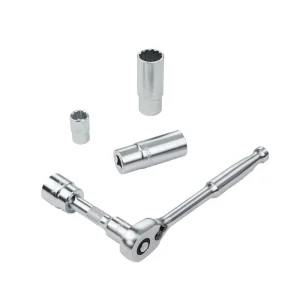 Wiha 24 Piece 3/8in. Drive Professional Standard and Deep Socket Tray Set – Metric 33795