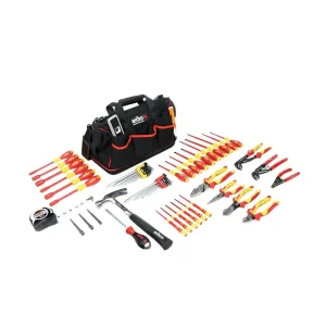 Wiha 59 Piece Master Electrician’s Insulated Tool Set in Canvas Tool Bag 32937