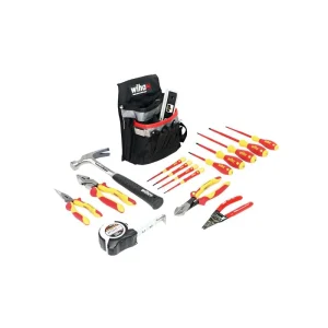 Wiha 16 Piece Insulated Apprentice Electrician’s Tool Kit 32934