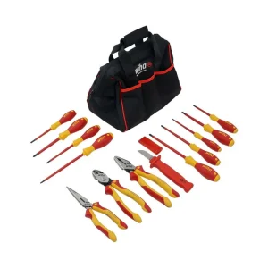 Wiha 14 Piece Master Electrician’s Insulated Tool Set in Canvas Tool Bag 32878