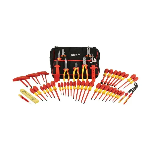 Wiha 50 Piece Master Electrician’s Insulated Tool Set In Canvas Tool Bag 32874
