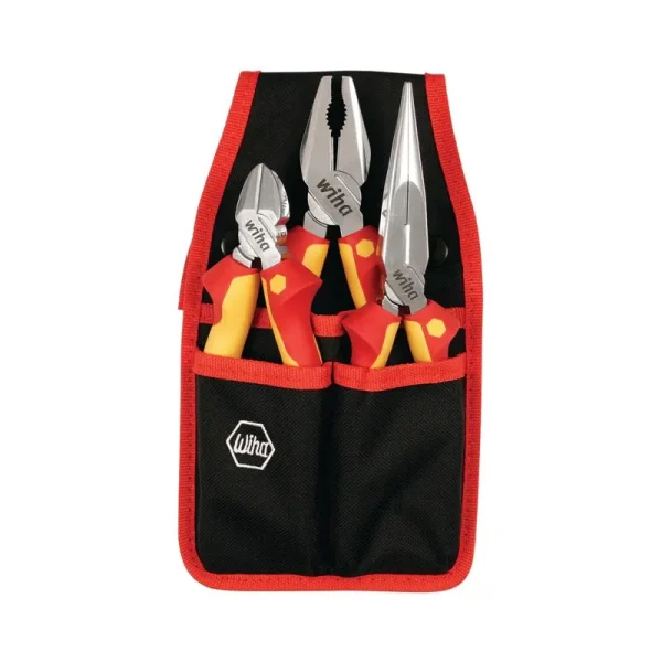 Wiha 3 Piece Insulated Pliers-Cutters Set 32873