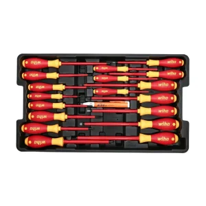 Wiha 80 Piece Master Electrician’s Insulated Tools Set In Rolling Hard Case 32800