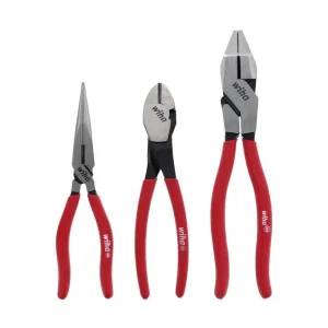 Wiha 3 Piece Classic Grip Pliers and Cutters Set 32634