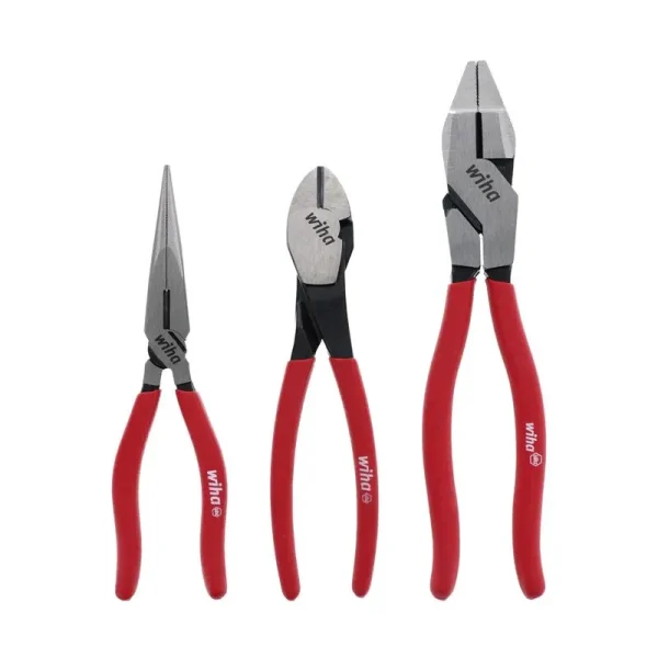 Wiha 3 Piece Classic Grip Pliers and Cutters Set 32634