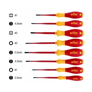 Wiha 8 Piece Insulated SlimLine Screwdriver Set 32197