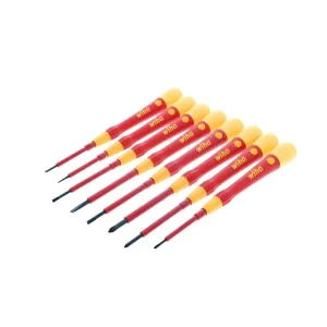 Wiha 8 Piece Insulated PicoFinish Precision Screwdriver Set 32088