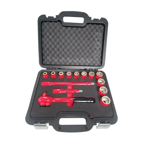 Wiha 14 Piece Insulated Socket Set 1/2in. Drive – SAE 31792