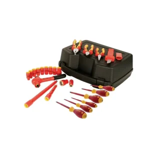 Wiha 24 Piece Insulated Socket Set 3/8in. Drive -Metric 31592