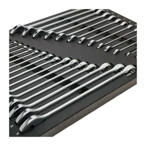 Wiha 31 Piece Combination Wrench Tray Set – SAE and Metric 30492