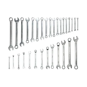 Wiha 31 Piece Combination Wrench Tray Set – SAE and Metric 30492