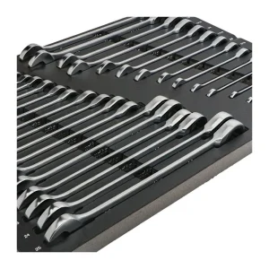 Wiha 31 Piece Ratcheting Wrench Tray Set – SAE and Metric 30392