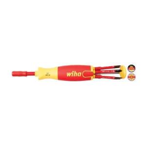 Wiha 7 Piece Insulated SlimLine Ultra-Driver Blade Set Slotted, Phillips, Square 28394