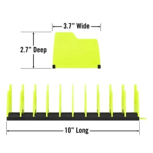 Ernst No-Slip 10 Tool Plier Organizer – HI-VIZ 5505HV