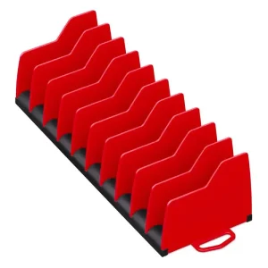 Ernst No-Slip 10 Tool Plier Organizer – Red/Black 5500