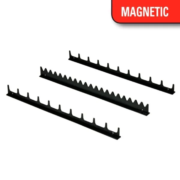 Ernst 20 Tool Screwdriver Rail Set w/Mag Tape – Black 6011M