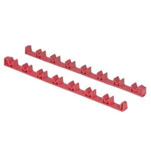 Ernst 14 Tool No-Slip Low-Profile Screwdriver Rail Set – Red 6040
