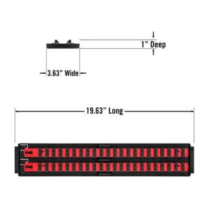 Ernst 2 Rail Twist Lock Socket Boss 18in, Red – 1/4in 8452