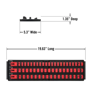 Ernst 3 Rail Twist Lock Socket Boss 18in, Red – 8450