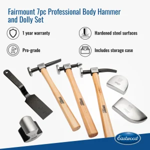 Fairmount 7pc Professional Body Hammer and Dolly Set