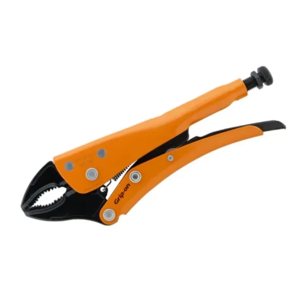 Grip-on 10in. Locking Pliers, 2-7/16in. Jaw Opening, Curved Jaws With Wire Cutter 121-10F