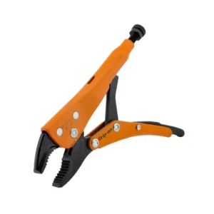 Grip-on 5in. Locking Pliers, 1-1/8in. Jaw Opening, Curved Jaws With Wire Cutter 121-05