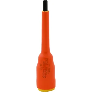 Gray Tools 3/16in. X 3/8in. Drive Extra Long Hex Head 1000V Insulated Socket TW6L-I