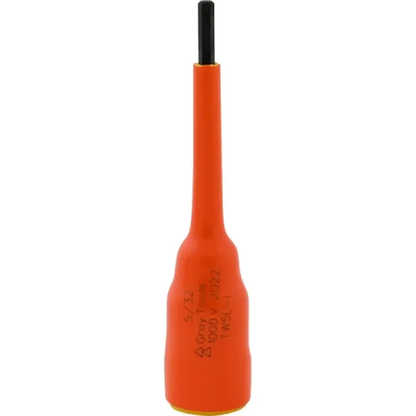 Gray Tools 5/32in. X 3/8in. Drive Extra Long Hex Head 1000V Insulated Socket TW5L-I