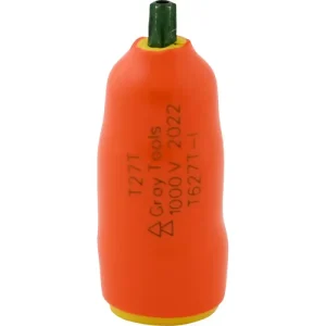 Gray Tools T27T X 3/8in. Drive Standard Length Torx Head Tamper Resistant 1000V Insulated Socket T62