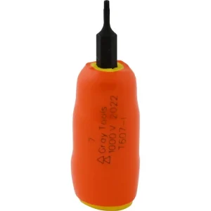 Gray Tools T7 X 3/8in. Drive Standard Length Torx Head 1000V Insulated Socket T607-I