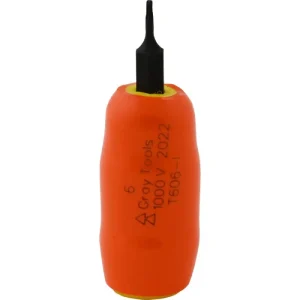 Gray Tools T6 X 3/8in. Drive Standard Length Torx Head 1000V Insulated Socket T606-I