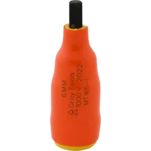 Gray Tools 6mm X 3/8in. Drive Standard Length Hex Head 1000V Insulated Socket MTW6-I