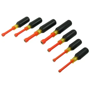 Gray Tools 7 Piece SAE Nut Driver Set 1000V Insulated CHS7A-I