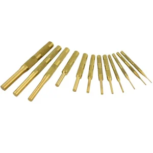 Gray Tools 12 Piece Brass Pin Punch Set C12BPS