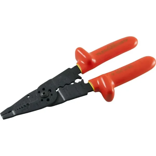 Gray Tools Electrical/Electronic 5 In 1 Plier 9-1/2in. Long Stripper Crimper & Bolt Cutter 1000V Ins