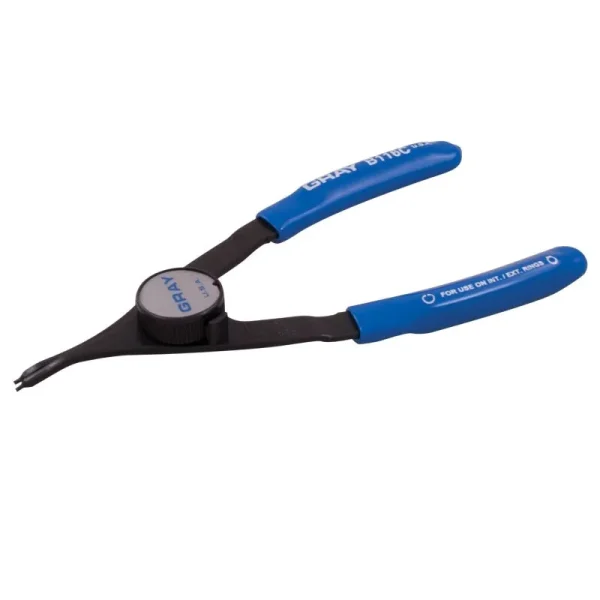 Gray Tools Convertible Retaining Ring Plier 6in. Long .038in. Tip 18 Degree Tip Angle B116C