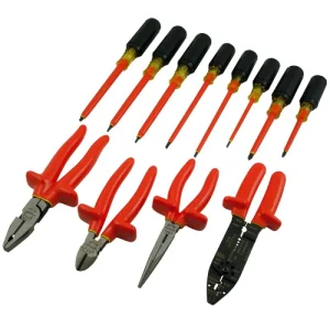 Gray Tools 12 Piece Screwdriver & Pliers Set 1000V Insulated 86612-I
