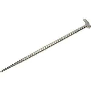 Gray Tools 20in. Rolling Head Pry Bar 1/2in. Round Shank Nickel Plate Finish 73620