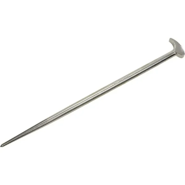 Gray Tools 20in. Rolling Head Pry Bar 1/2in. Round Shank Nickel Plate Finish 73620