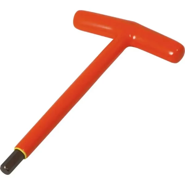Gray Tools 3/8in. S2 T-handle Hex Key 1000V Insulated 68624-I