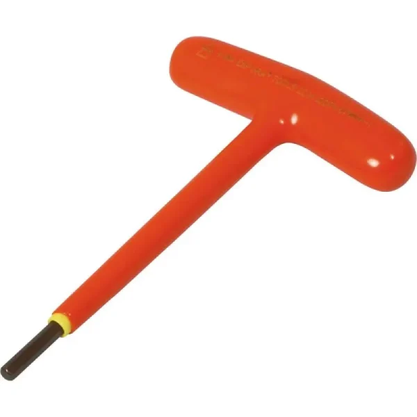 Gray Tools 4mm T-handle S2 Hex Key 1000V Insulated 67604-I