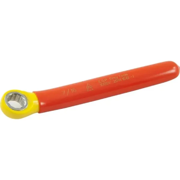 Gray Tools Combination Wrench 7/16in. 1000V Insulated 161B-I